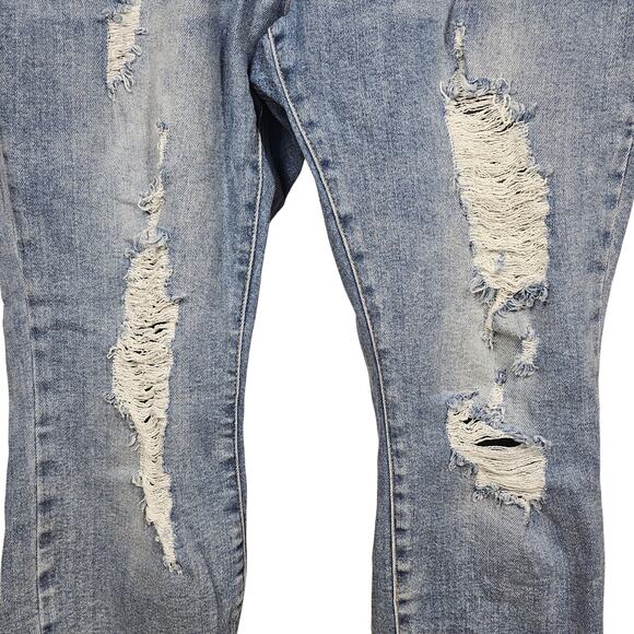 Judy Blue Women’s Mid Rise Relaxed Fit Distressed Blue Jeans Size 18W JB8833 - Picture 5 of 9